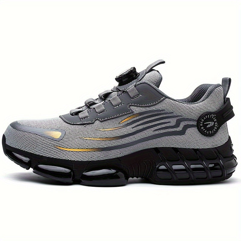 Men's Safety Work Boots with Steel Toe and Air Cushion Sole