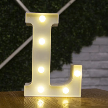 Alphabet Letter LED Lights Luminous Number Lamp Battery Warm Night Light for home Wedding Birthday Christmas party Decoration