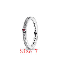 White Series Clear Stone Heart Clip Charm Fit Original 925 Sterling Silver Plated Bracelet Beads DIY Women Jewelry Gift Making