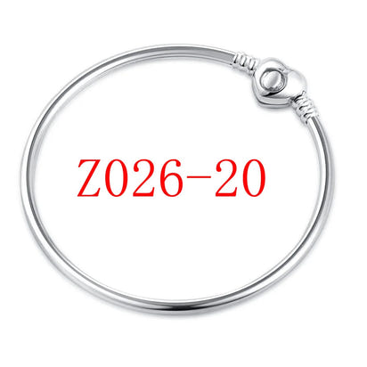 White Series Clear Stone Heart Clip Charm Fit Original 925 Sterling Silver Plated Bracelet Beads DIY Women Jewelry Gift Making