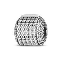 925 Silver Color Star Moon Heart Safety Chain CZ Beads Angle Wing Pendant Fit Bangle Charms Bracelet DIY Women Original Jewelry