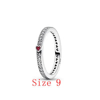 White Series Clear Stone Heart Clip Charm Fit Original 925 Sterling Silver Plated Bracelet Beads DIY Women Jewelry Gift Making