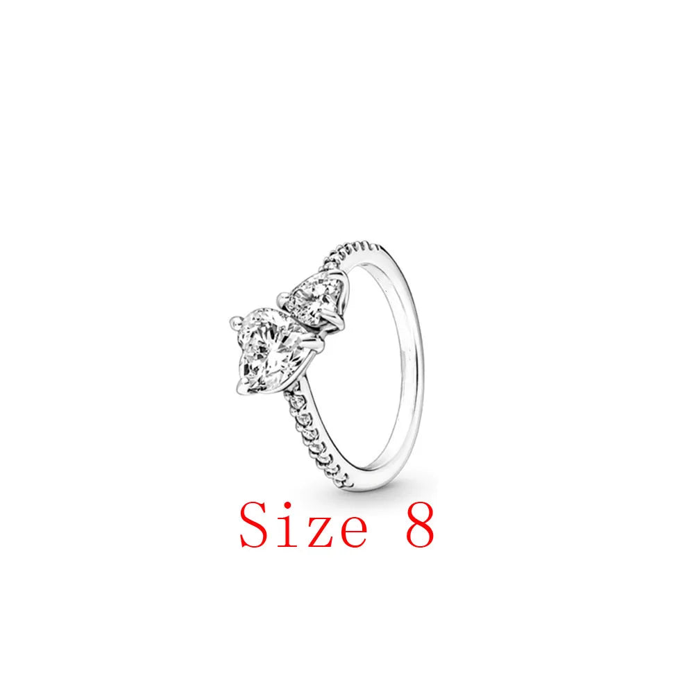 White Series Clear Stone Heart Clip Charm Fit Original 925 Sterling Silver Plated Bracelet Beads DIY Women Jewelry Gift Making