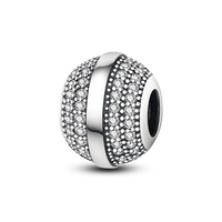 925 Silver Color Star Moon Heart Safety Chain CZ Beads Angle Wing Pendant Fit Bangle Charms Bracelet DIY Women Original Jewelry