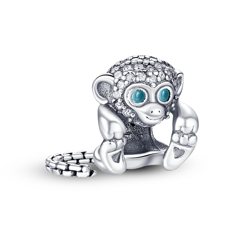 Original Breloque Charms Silver 925 Sparkling CZ Zircon Charm Beads fit plata de ley Original Bracelet DIY