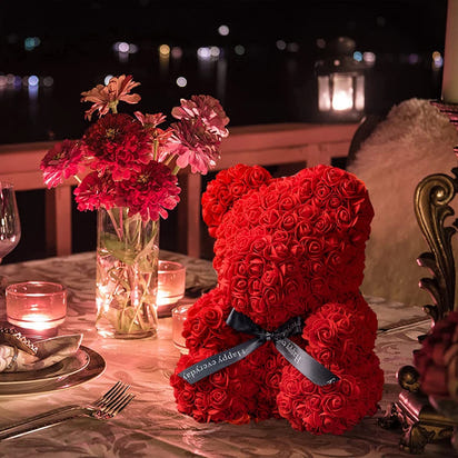 Valentine Rose Bear