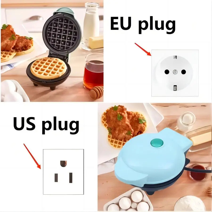 Multi Functional Mini Waffle Sandwich Cake Maker, Breakfast Cooking Machine, Dessert Making Machine, Toaster, Kitchen Utensils