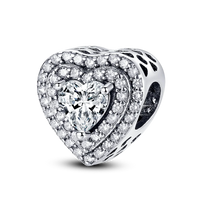 Original Breloque Charms Silver 925 Sparkling CZ Zircon Charm Beads fit plata de ley Original Bracelet DIY