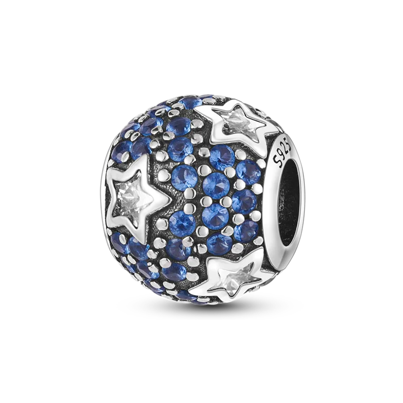 Original Breloque Charms Silver 925 Sparkling CZ Zircon Charm Beads fit plata de ley Original Bracelet DIY