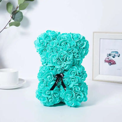 1pc Artificial Rose Bear Flower a Gift for Women Christmas Valentine's Day Birthday Anniversary