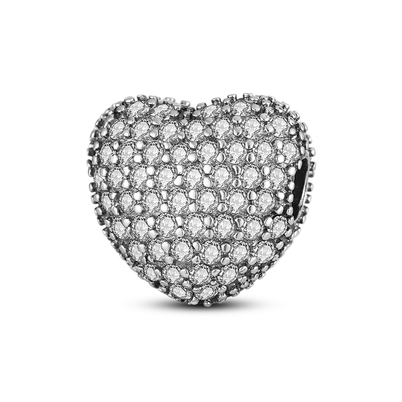 925 Silver Color Star Moon Heart Safety Chain CZ Beads Angle Wing Pendant Fit Bangle Charms Bracelet DIY Women Original Jewelry