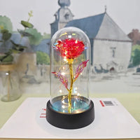 Rose Light Beautiful Realistic Looking Night Light Rose Eternal Flower Party Supplies LED Simulation Rose Flower Valentine's Day