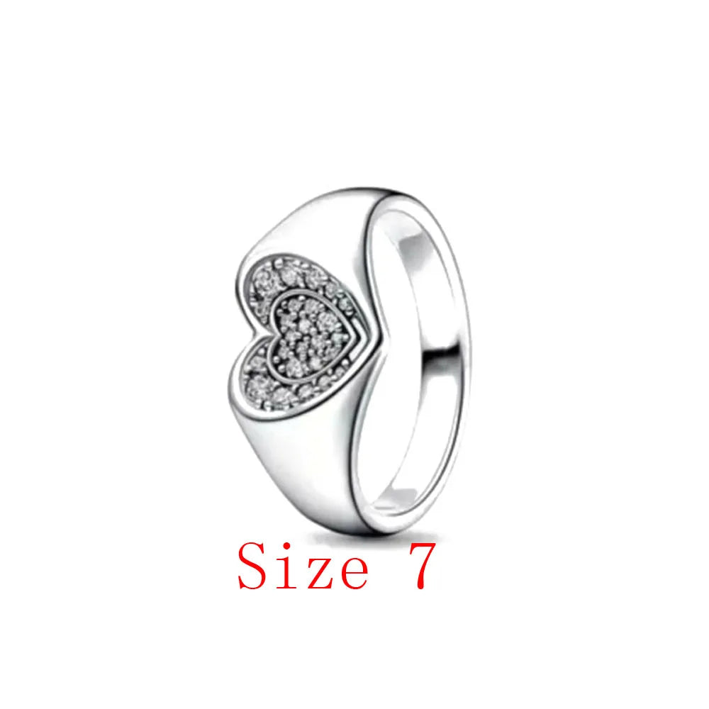 White Series Clear Stone Heart Clip Charm Fit Original 925 Sterling Silver Plated Bracelet Beads DIY Women Jewelry Gift Making