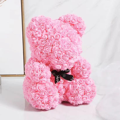 1pc Artificial Rose Bear Flower a Gift for Women Christmas Valentine's Day Birthday Anniversary