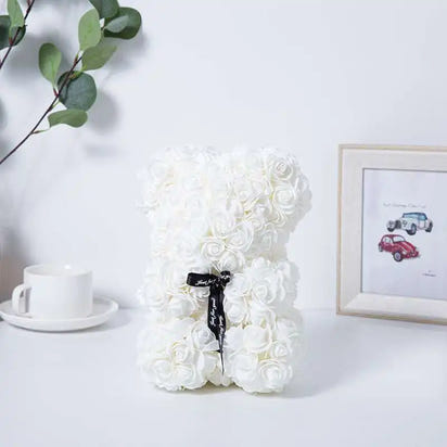 1pc Artificial Rose Bear Flower a Gift for Women Christmas Valentine's Day Birthday Anniversary