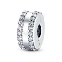 925 Silver Color Star Moon Heart Safety Chain CZ Beads Angle Wing Pendant Fit Bangle Charms Bracelet DIY Women Original Jewelry