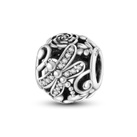 925 Silver Color Star Moon Heart Safety Chain CZ Beads Angle Wing Pendant Fit Bangle Charms Bracelet DIY Women Original Jewelry