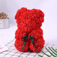 1pc Artificial Rose Bear Flower a Gift for Women Christmas Valentine's Day Birthday Anniversary