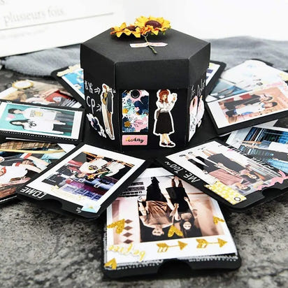 DIY Explosion Photo Album Gift Box DIY Scrapbook Lovely Surprise Explosion Couple Box Love Memory Anniversary Gift