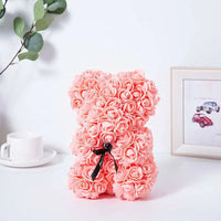 1pc Artificial Rose Bear Flower a Gift for Women Christmas Valentine's Day Birthday Anniversary