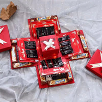 Create a Unique Surprise Explosion Box for Valentine's Day DIY Gifts with Memories of Wedding and Birthday Anniversaries