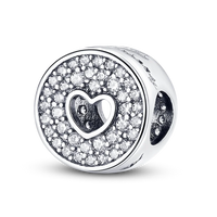 Original Breloque Charms Silver 925 Sparkling CZ Zircon Charm Beads fit plata de ley Original Bracelet DIY
