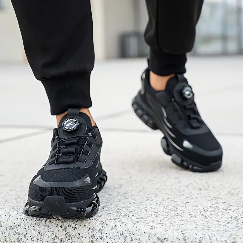 Men's Safety Work Boots with Steel Toe and Air Cushion Sole