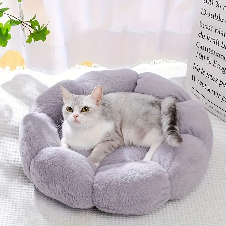 Flower-Shaped Pet Bed
